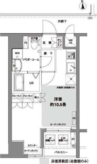 浜松町駅 徒歩9分 6階の物件内観写真