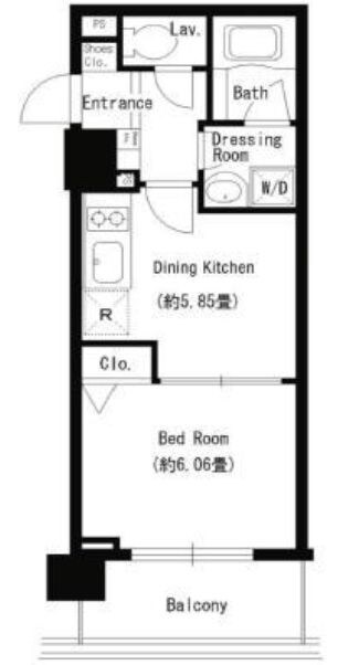 新御徒町駅 徒歩3分 12階の物件間取画像