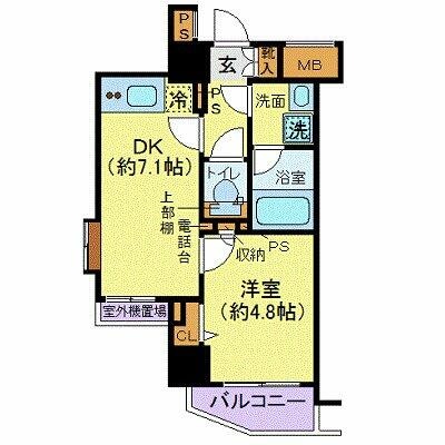 パレステュディオ目黒東の物件間取画像