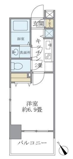 レジデンシア麻布十番の物件間取画像