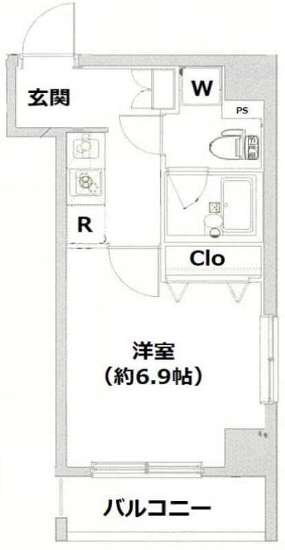 蒲田駅 徒歩5分 7階の物件間取画像