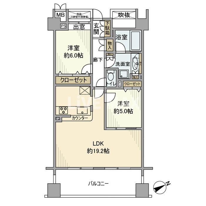 ベイサイドステージ東京の物件間取画像