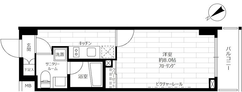 八丁堀駅 徒歩6分 4階の物件間取画像