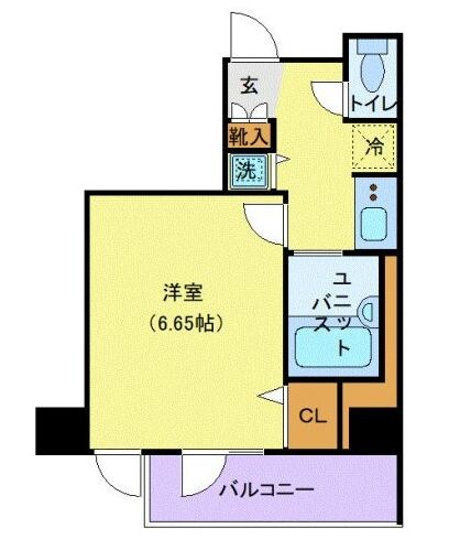 CITY SPIRE新富町の物件間取画像