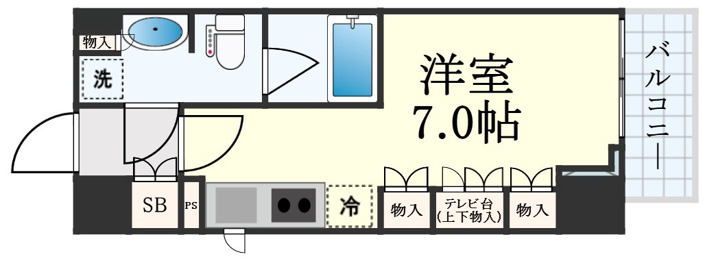 パークハビオ渋谷の物件間取画像