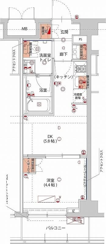 江戸川橋駅 徒歩5分 5階の物件間取画像