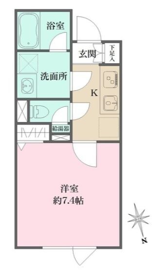 アトリオフラッツ三軒茶屋Northの物件間取画像