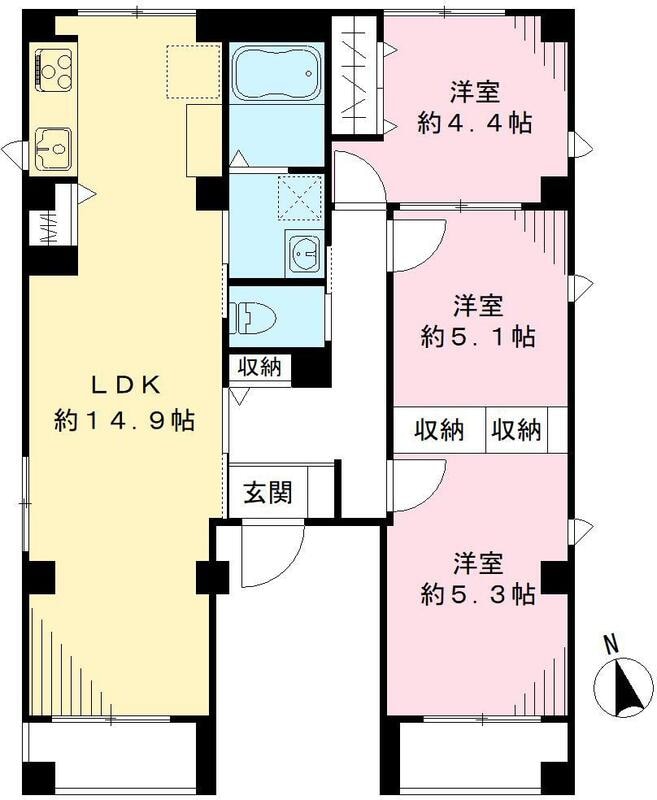 ヴェラルーチェの物件間取画像