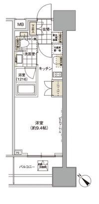武蔵小山駅 徒歩6分 11階の物件間取画像