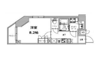 S-RESIDENCE三田慶大前の物件間取画像