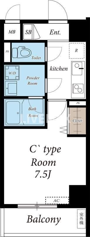 リブリ・Shirokaneの物件間取画像