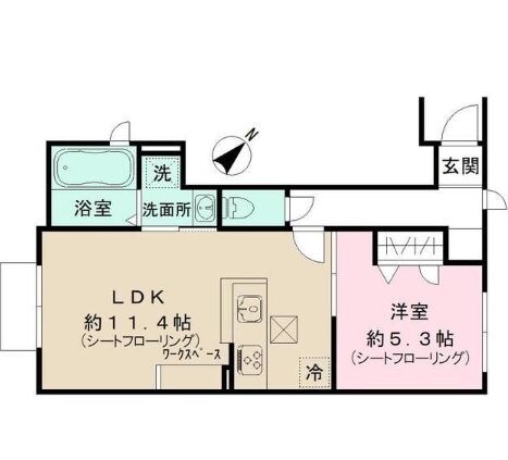 平和台駅 徒歩8分 1階の物件間取画像