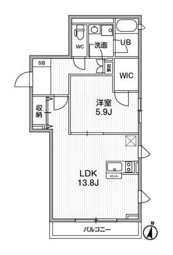 リテラス目黒三丁目の物件間取画像