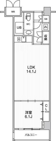 六本木駅 徒歩6分 2階の物件間取画像