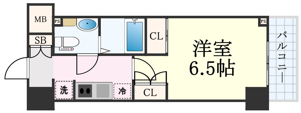 レジディア笹塚Ⅱの物件間取画像