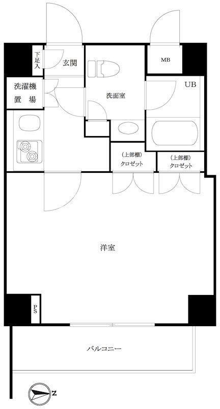 ルーブル泉岳寺前の物件間取画像