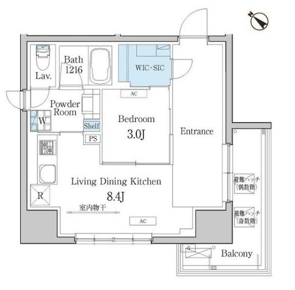 デュオフラッツ池尻大橋の物件間取画像