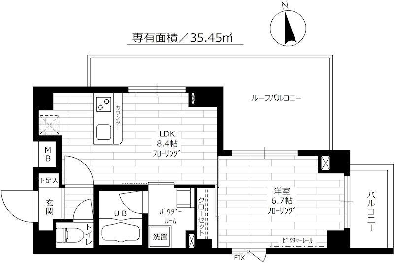 ステージグランデ神楽坂の物件間取画像