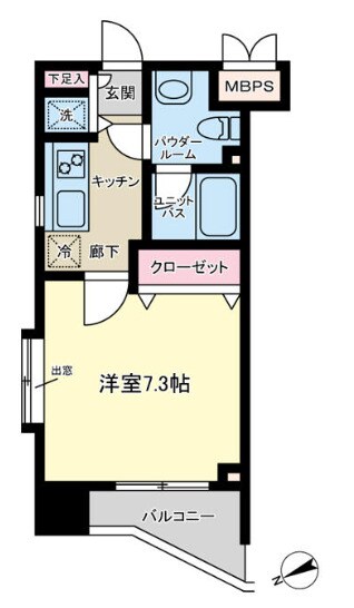 本郷三丁目駅 徒歩6分 9階の物件間取画像