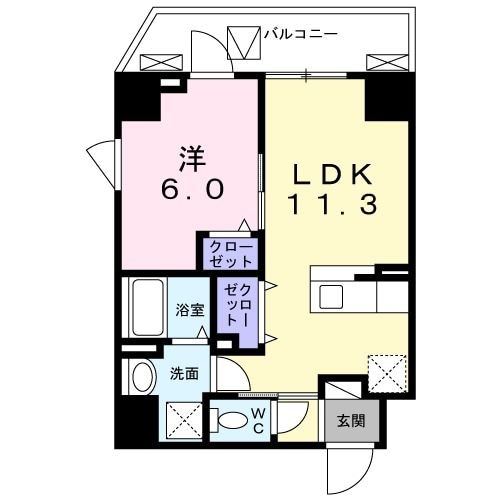 グランツ恵比寿の物件間取画像