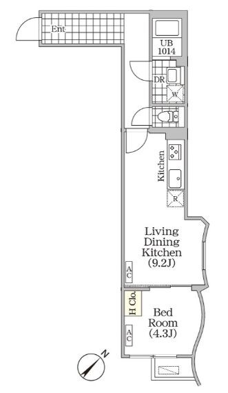 BRICK RESIDENCE 目黒本町の物件間取画像