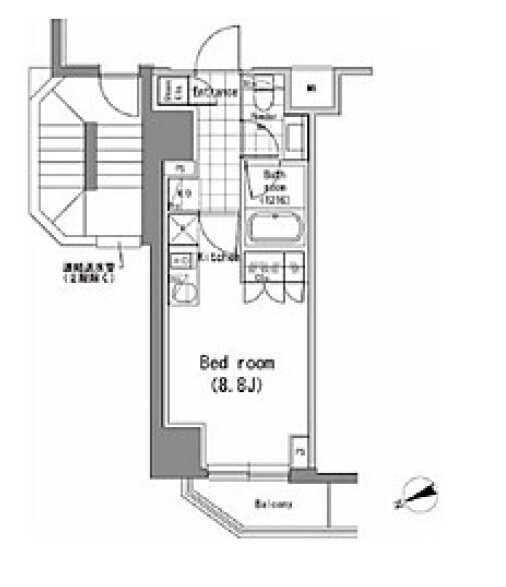 パークハビオ新橋の物件間取画像