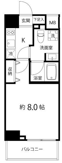 池袋駅 徒歩10分 6階の物件間取画像