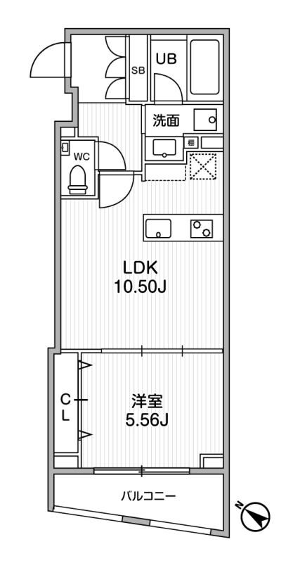 FLUFFY日本橋浜町の物件間取画像