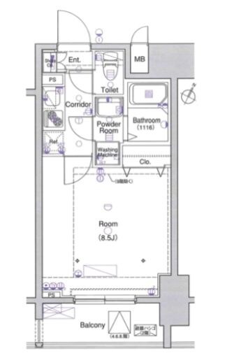 L-Flat田町の物件間取画像