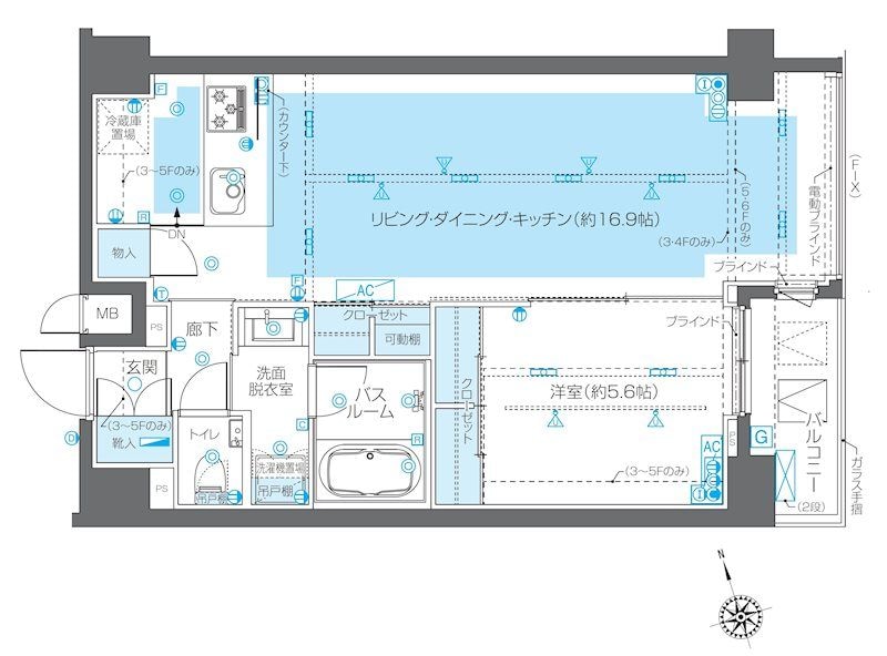 ZOOM広尾の物件間取画像