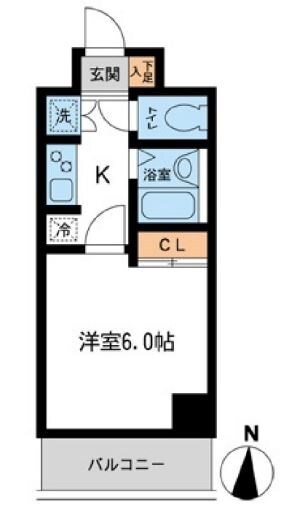 菊川駅 徒歩6分 4階の物件間取画像