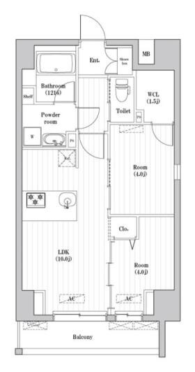 アーバンパーク押上の物件間取画像