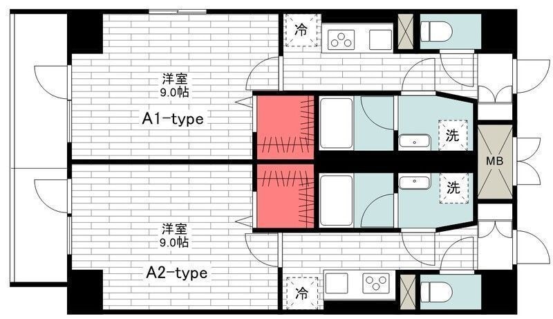 Axis Patio大森海岸の物件間取画像