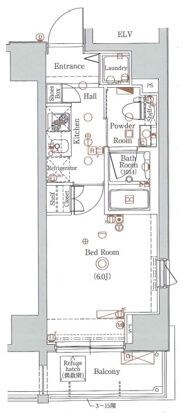 グラントゥルース大森ライズの物件間取画像