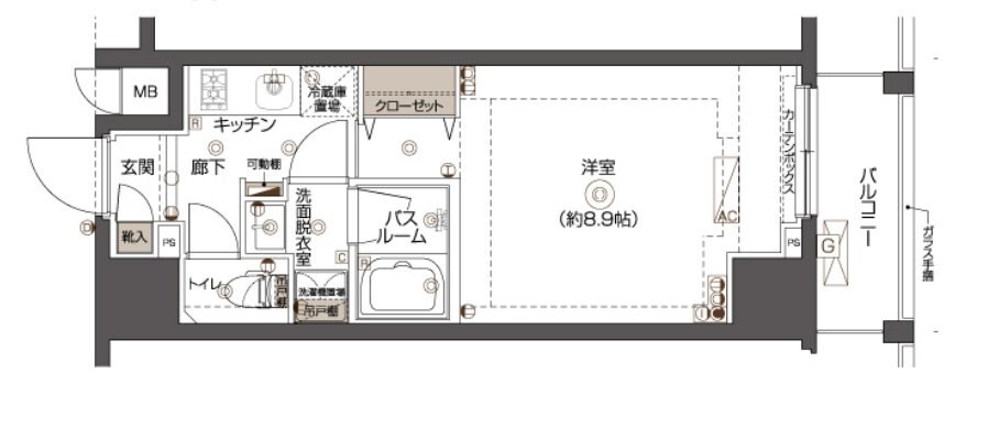 戸越銀座駅 徒歩7分 9階の物件間取画像