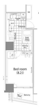 パークハビオ赤坂タワーの物件間取画像