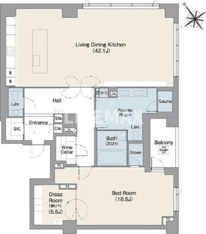 プレステージレジデンス白金台の物件間取画像