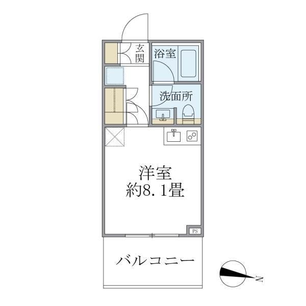 大井町駅 徒歩6分 4階の物件間取画像