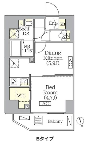 BRICK　RESIDENCE　南青山　の物件間取画像