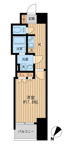 人形町駅 徒歩6分 6階の物件間取画像