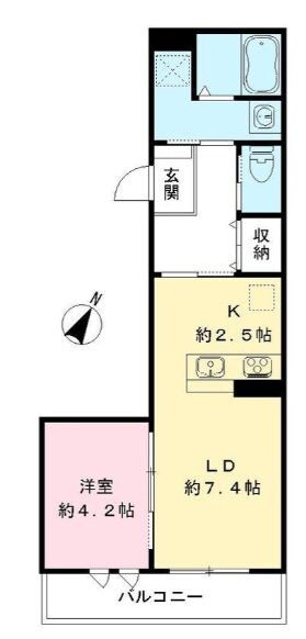 玉南ビルの物件間取画像