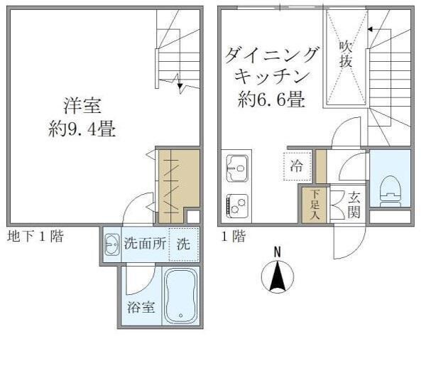 中野坂上駅 徒歩3分 1階の物件間取画像