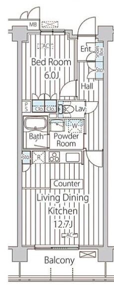 西大島駅 徒歩8分 4階の物件間取画像