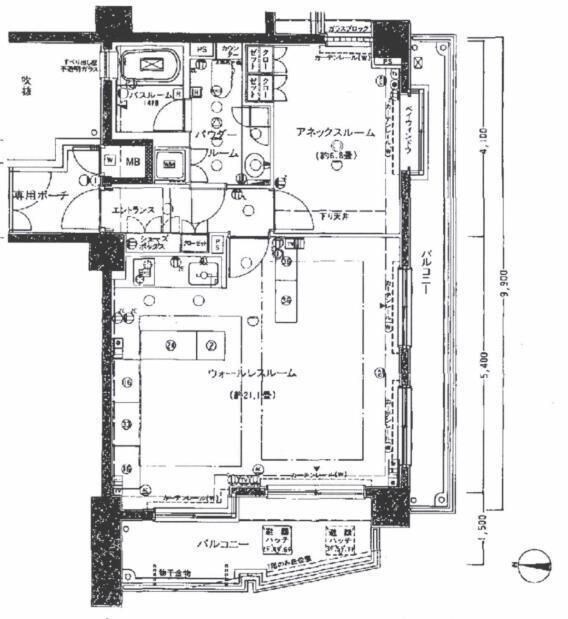 ビヴァーチェ大崎の物件間取画像