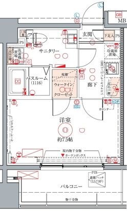 京急蒲田駅 徒歩5分 5階の物件間取画像