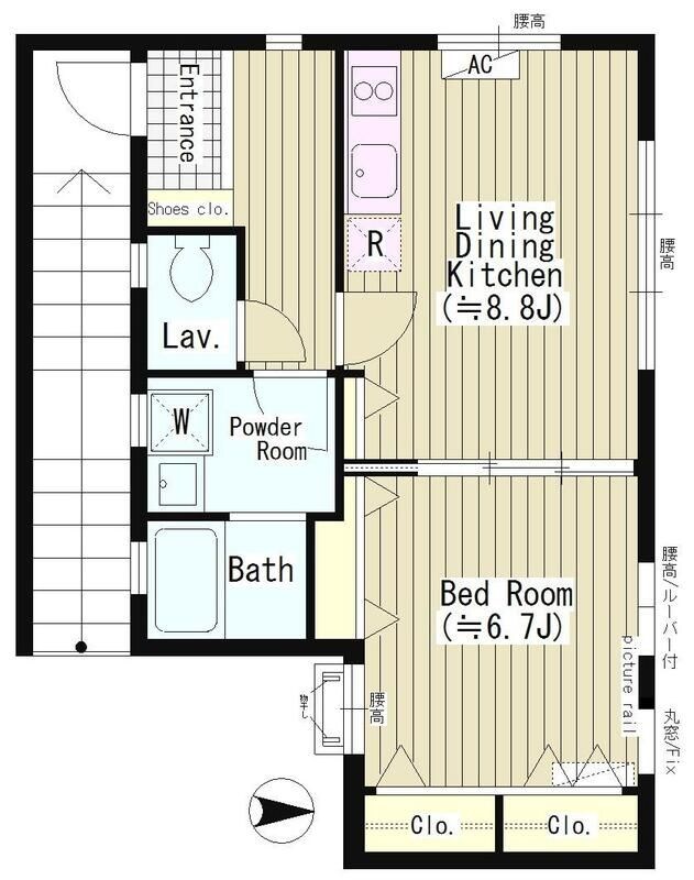 西小山駅 徒歩6分 2階の物件間取画像