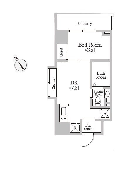 三軒茶屋駅 徒歩14分 5階の物件間取画像