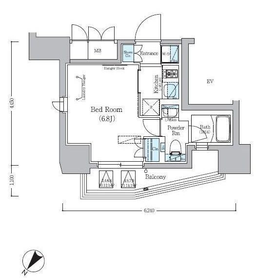 旗の台駅 徒歩5分 4階の物件間取画像