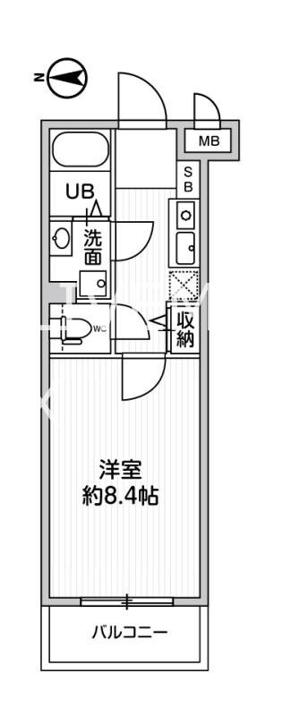 大鳥居駅 徒歩4分 3階の物件間取画像