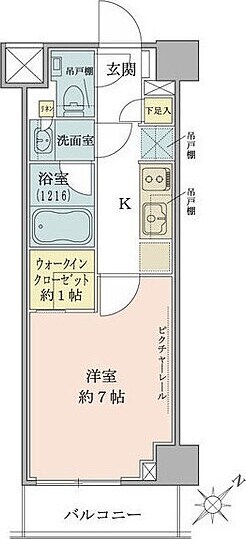 不動前駅 徒歩1分 2階の物件間取画像